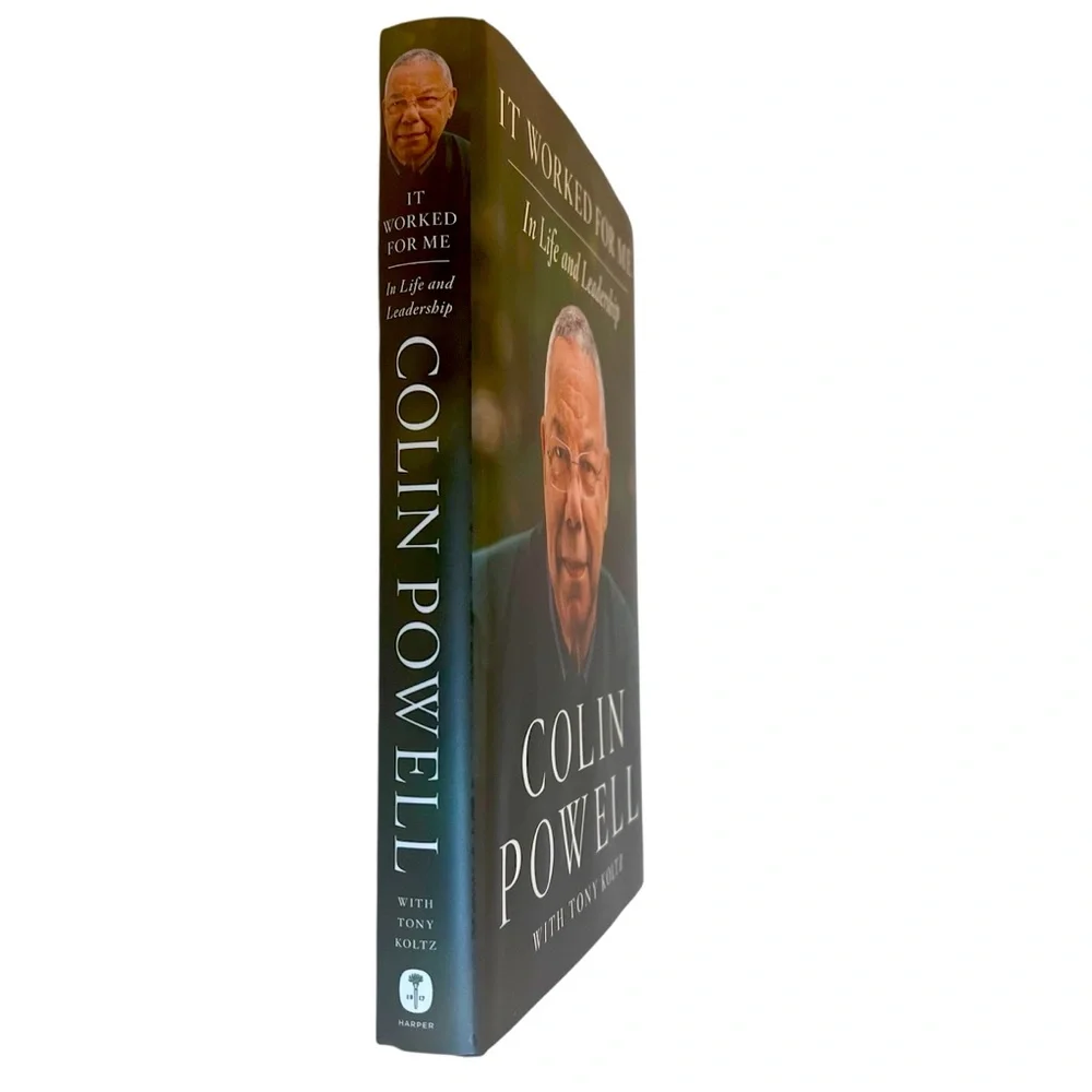 New Autographed Book-“It Worked for Me in Life and Leadership” by Colin Powell.
